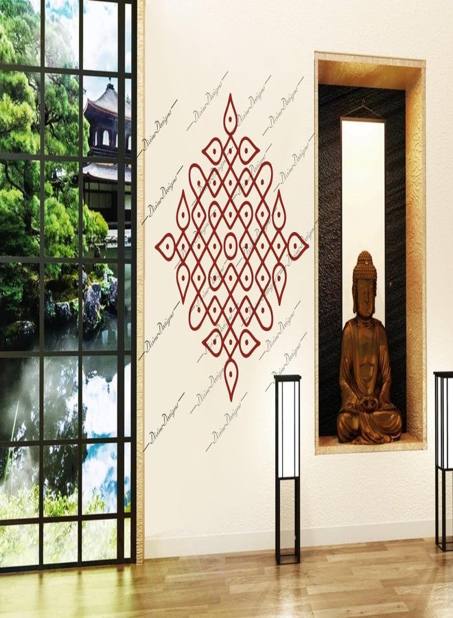 DivineDesigns ملصق رانجولي بتصميم ديفاين ديزاينز ذاتي اللصق للمنزل - Image 1